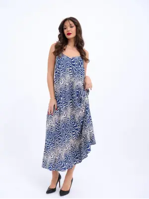 Omarı Elegan Siyah Gece Elbisesi