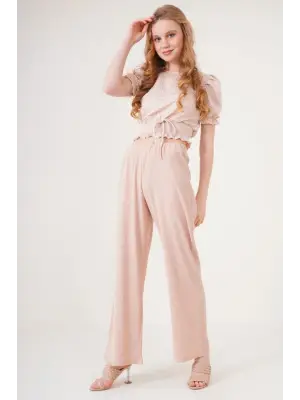 6543 Örme Pantolon - Bisküvi