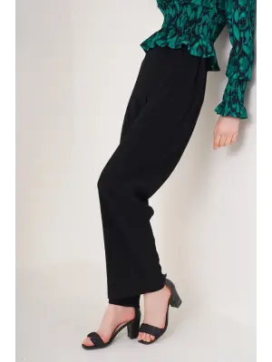 6543 Örme Pantolon - Siyah