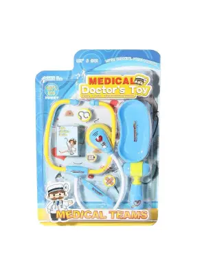 66001C-23 KARTELADA IŞIKLI SESLİ DOKTOR OYUN SETİ (Ürün oyuncaktır)