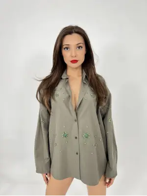 Haki Renk Rahat Gömlek