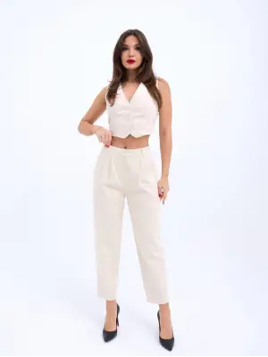 Omarı Yüksek Kaliteli Bej Pantolon Araştırması