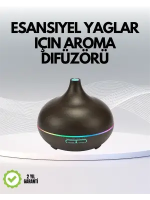 7 Renk Işıklı Ultrasonik Hava Difüzörü – Sessiz Ve Güvenli Kullanım