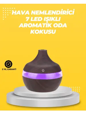 7 Renk Led Işıklı Ultrasonik Aroma Difüzör 300 Ml