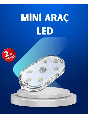 7 Renk Modlu Dokunmatik Sensörlü Mini Led Araç İçi Lamba