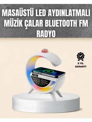 7 Ses Efektli Rgb Işıklı Fm Destekli Kablosuz Şarjlı Bluetooth Hoparlör