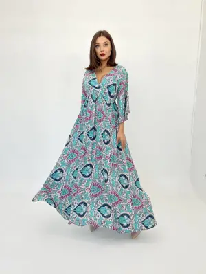 Omarı Şık Mint Elbise - Yazın Rahatlığına Şıklık Katın