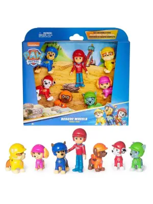 70443 SUN-SPM-FİGÜR SET PAW PATROL RESCUE WHEELS TEMALI 7Lİ