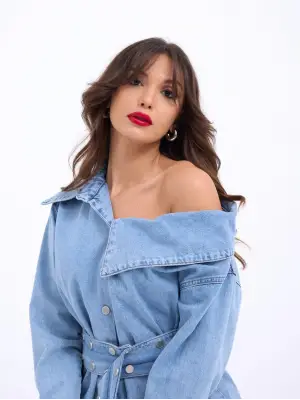 Omarı Kot Gömlek Mavi - Modern ve Şık Tasarımıyla Tarzınızı Yansıtın