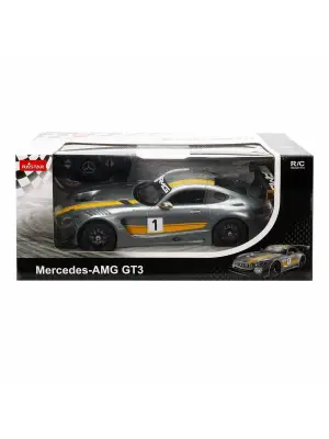 Omarı Işıklı Gri Mercedes AMG GT3 RC Araba - Güç ve Hız