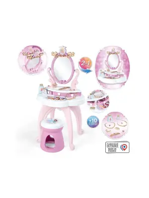 7600320250 Smoby Disney Prensesleri 2si1 arada Güzellik Masası Oyun Seti