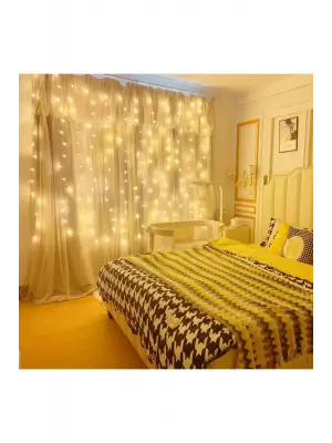 8 Fonksiyonlu Peri Perde Led Uzaktan Kumandalı Günışığı Perde Peri Led (3 Mt X 3 Mt)