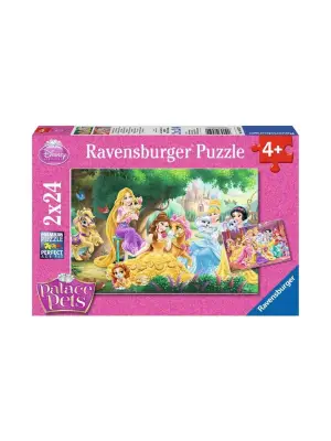 89529 Disney Palace Pets 2x24 parça Ravensburger Puzzle