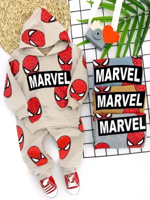 Göz Alıcı 3lü Kapşonlu Uzun Kollu Bebek Takımı