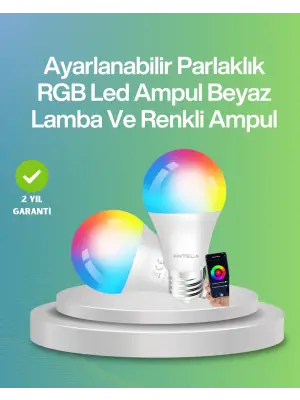9 Watt Beyaz Işık Ve Renk Ayarlı Akıllı Led Ampul