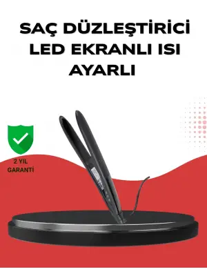 A Kalite Orijinal 2025 Isı Ayarlı Titanyum Seramik Plakalı Profesyonel Saç Düzleştirici