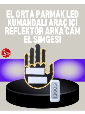 A Kalite Uzaktan Kumandalı Led Park Uyarı Işığı El Figürlü Model