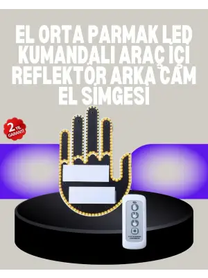 A Kalite Uzaktan Kumandalı Led Park Uyarı Işığı El Figürlü Model