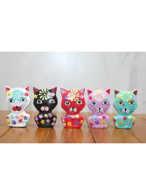 Ahşap 5li Kedi Seti Model 1