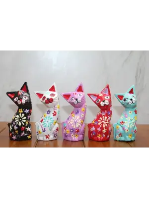 Ahşap 5li Kedi Seti Model 2