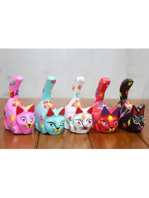 Ahşap 5li Kedi Seti Model 4