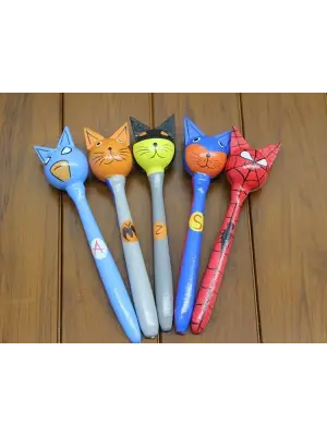 Ahşap 5li Marakas Seti Polos:12