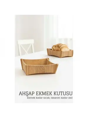 Ahşap Ekmek Kutusu - Doğal, Şık ve Fonksiyonel