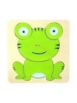 Omarı Eğlenceli Çocuklar için Ahşap Kurbağa Bulmaca