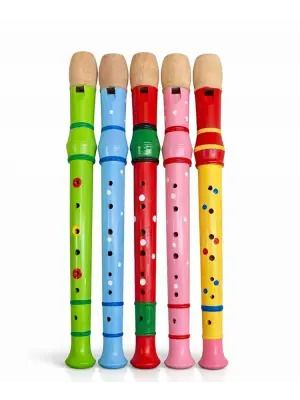 Ahşap Renkli Flüt Büyük Alk4392