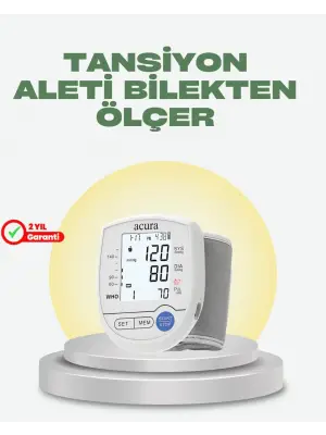 Akıllı Bilek Tansiyon Aleti Hem Şarjlı Hem Pilli Kolay Ölçüm