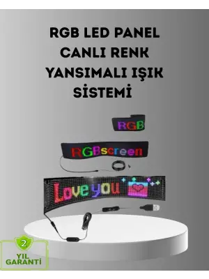 Akıllı Led Matrix Panel – Usb Bağlantılı, Kaydırmalı Yazı Ve Animasyon Desteği