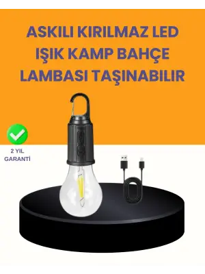 Akıllı Sensörlü Usb Şarjlı Kamp Lambası