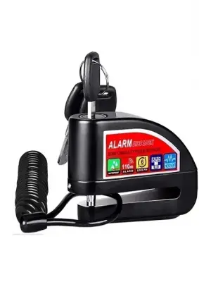 Alarmlı Disk Kilidi Motorsiklet Scooter Bisiklet Sesli Alarm 110 Desibel Yüksek Ses
