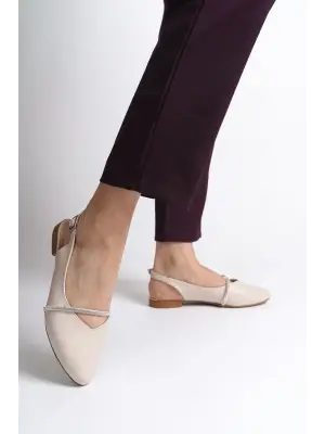 Trendy Tokalı Bayan Babet Ayakkabı