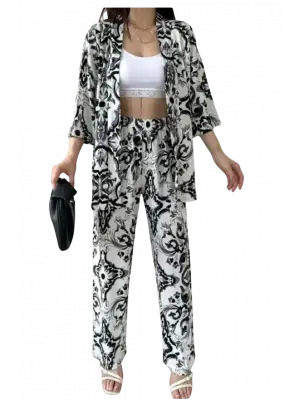 Modern Desenli Alt Üst Takım