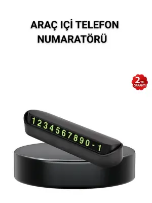 Alüminyum Kasa Gri Çevirmeli Araç İçi Telefon Numaratörü