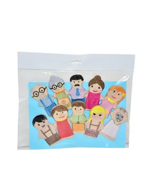 AND-5087 İnsanlar Parmak Kukla Seti -Anadolu Oyuncak