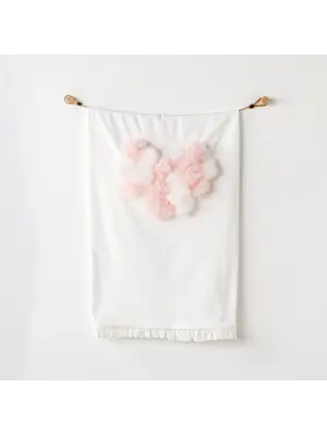 Omarı Yumuşak ve Sevimli Bebek Battaniye - Ekru Renkli