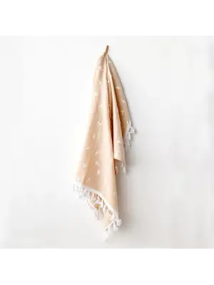 Omarı Hafif ve Nefes Alabilen Bebek Battaniyesi - Bej