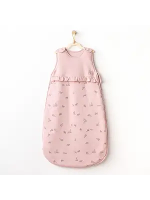 Omarı Yumuşak Pamuk Puppy Bebek Uyku Tulumu - Pembe