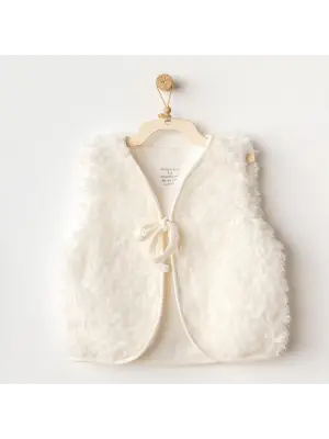 Andywawa AC25254 Basic Bebe Yelek Ekru