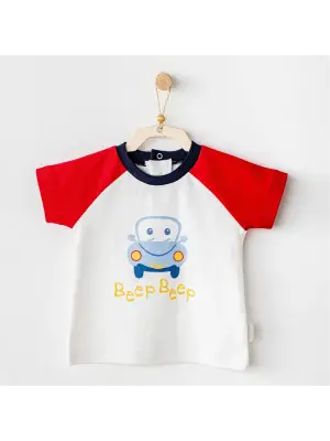 Andywawa Ac25976 Casual Bebek Tişört White