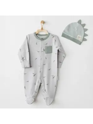 Omarı Sıcacık Snuggle Saurus Mummy Tulum Seti