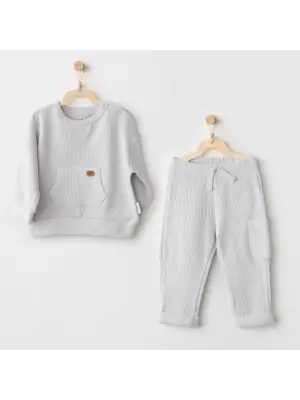 Andywawa AC26014 Mummy S Snuggle Saurus 2li Takım Grey