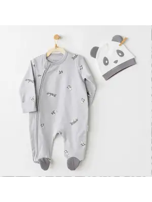 Omarı Günlük Rahatlığıyla Gri Tulum Takımı