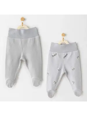 Andywawa AC26034 Keep Smiling 2li Pantolon Grey