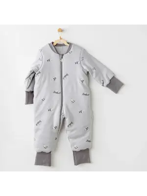 Andywawa AC26035 Fiber Keep Smiling Uyku Tulumu 2,5 TOG Grey