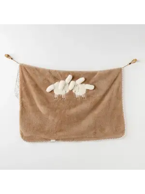 Andywawa AC26168 Tinny S Sheeps Battaniye 90x85 Beige