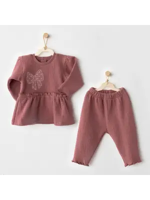 Andywawa AC26204 Casual 2li Takım Dusky Rose