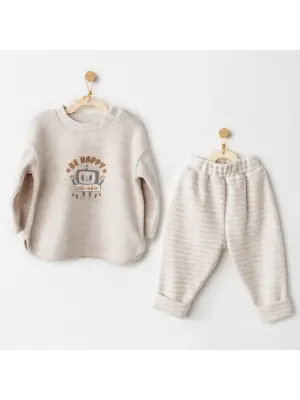 Andywawa AC26212 Casual 2li Takım Beige